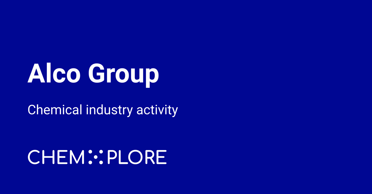 alco chemical industry news - chemXplore
