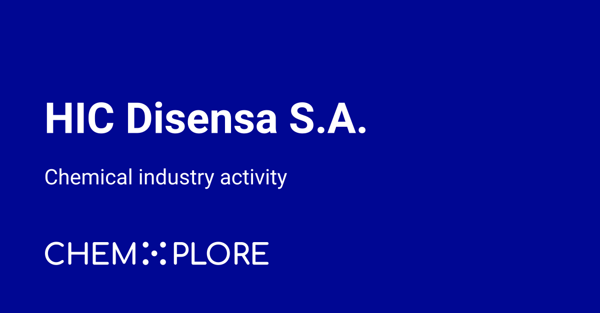 Disensa chemical industry news - chemXplore