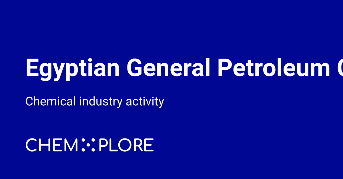 Egpcweb EGPC chemical projects, investments & news - chemXplore