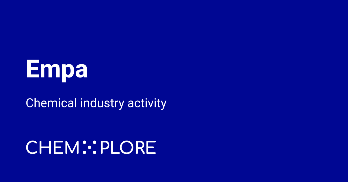 Empa chemical projects, investments & news - chemXplore