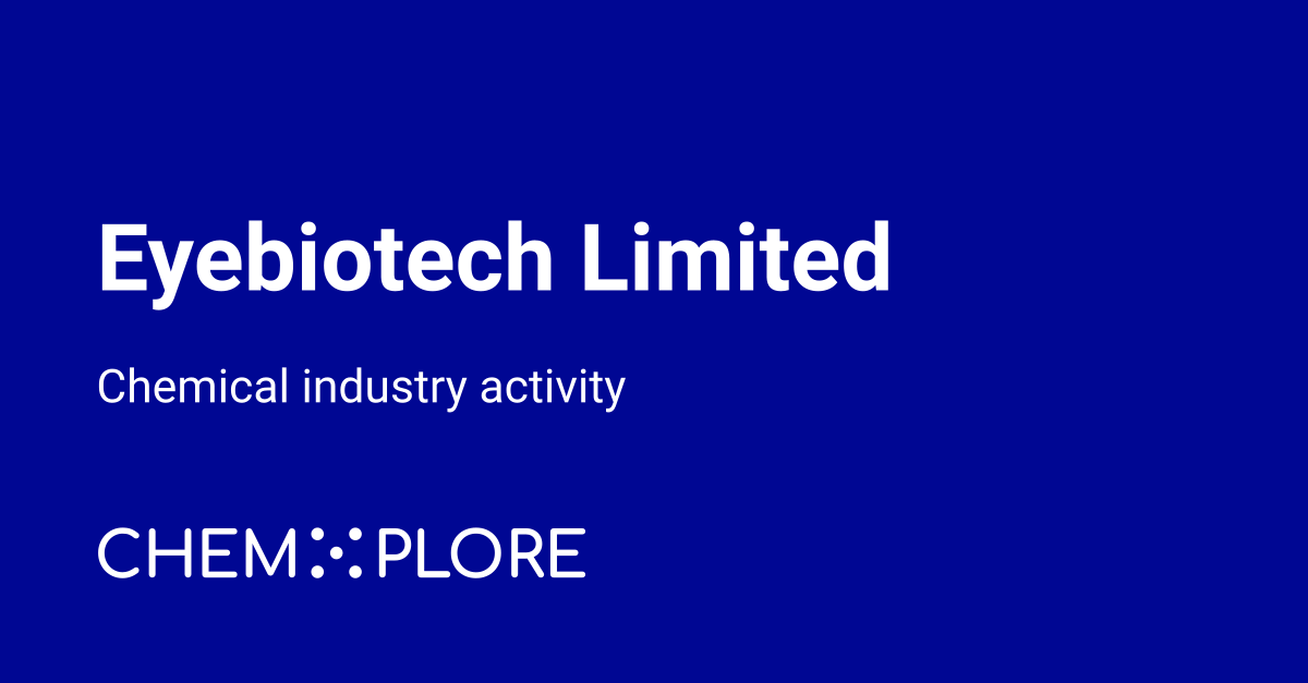 EyeBio chemical industry news - chemXplore