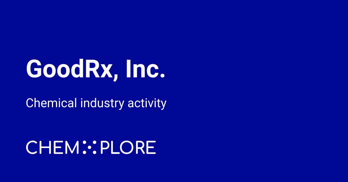 Good Rx.com GoodRx chemical industry news - chemXplore