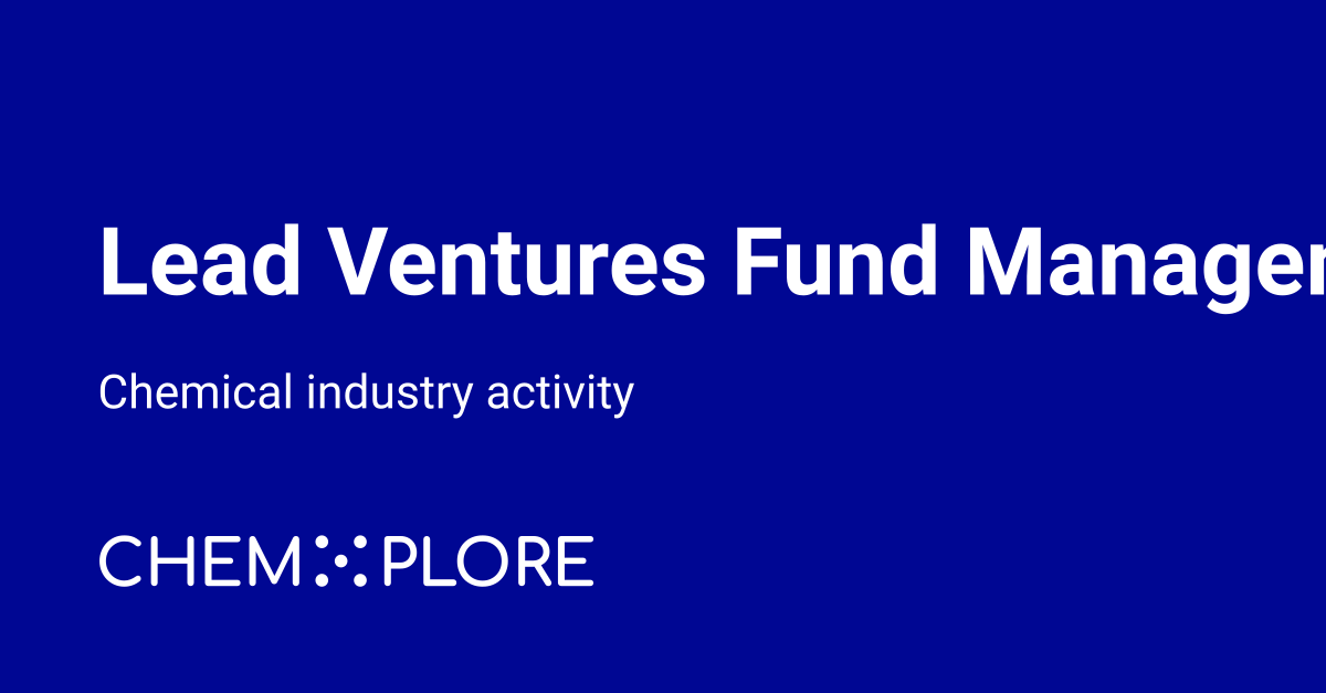 Lead Ventures chemical industry news - chemXplore
