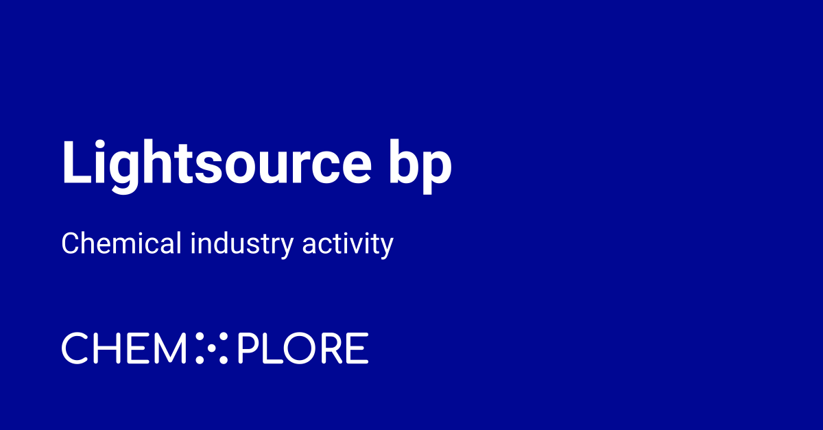 Lightsource bp chemical industry news - chemXplore