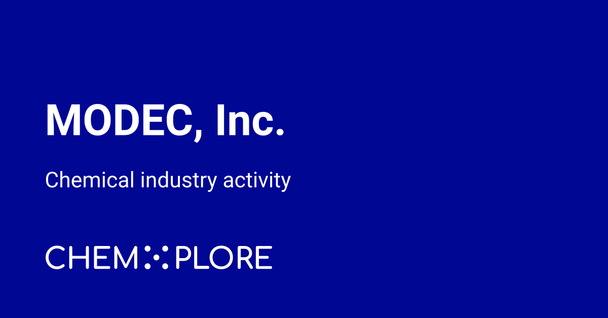 Modec MODEC chemical industry news - chemXplore
