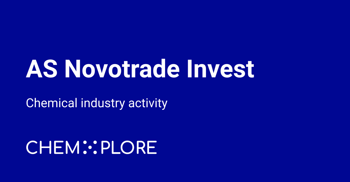 Novotrade novotrade chemical industry news - chemXplore