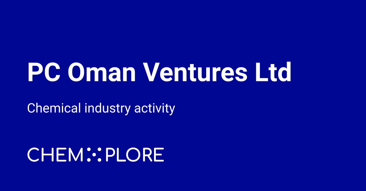 PCOVL chemical projects, investments & news - chemXplore