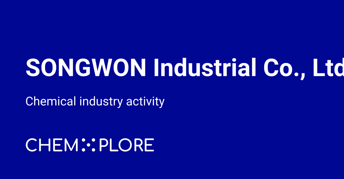 SONGWON chemical industry news - chemXplore